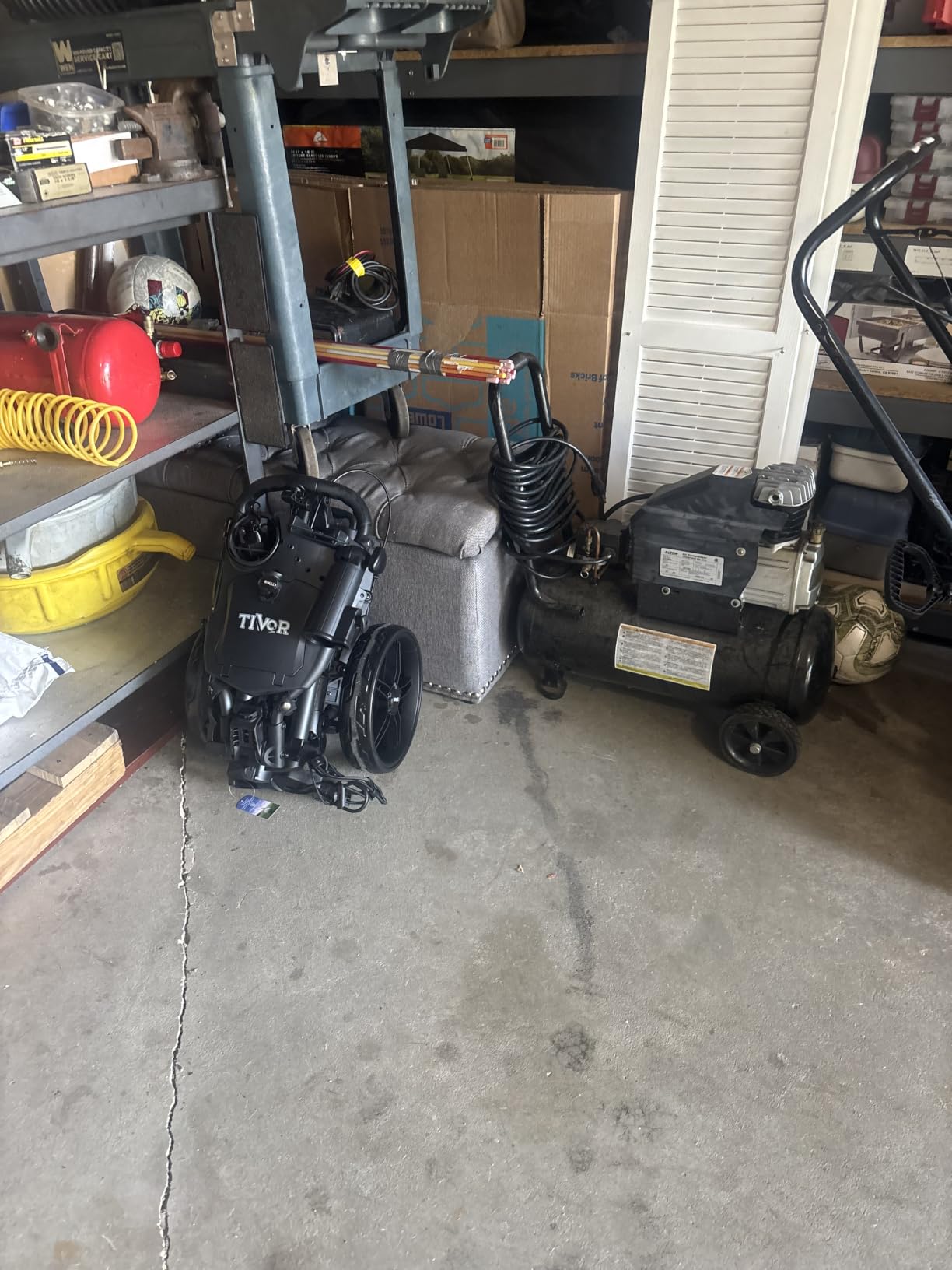 Tivor Golf Push Cart with 360 Front Wheels & Handbrake, 3 Wheel Pull Cart Offers One-Click Folding and All-Terrain Mobility customer photo 1