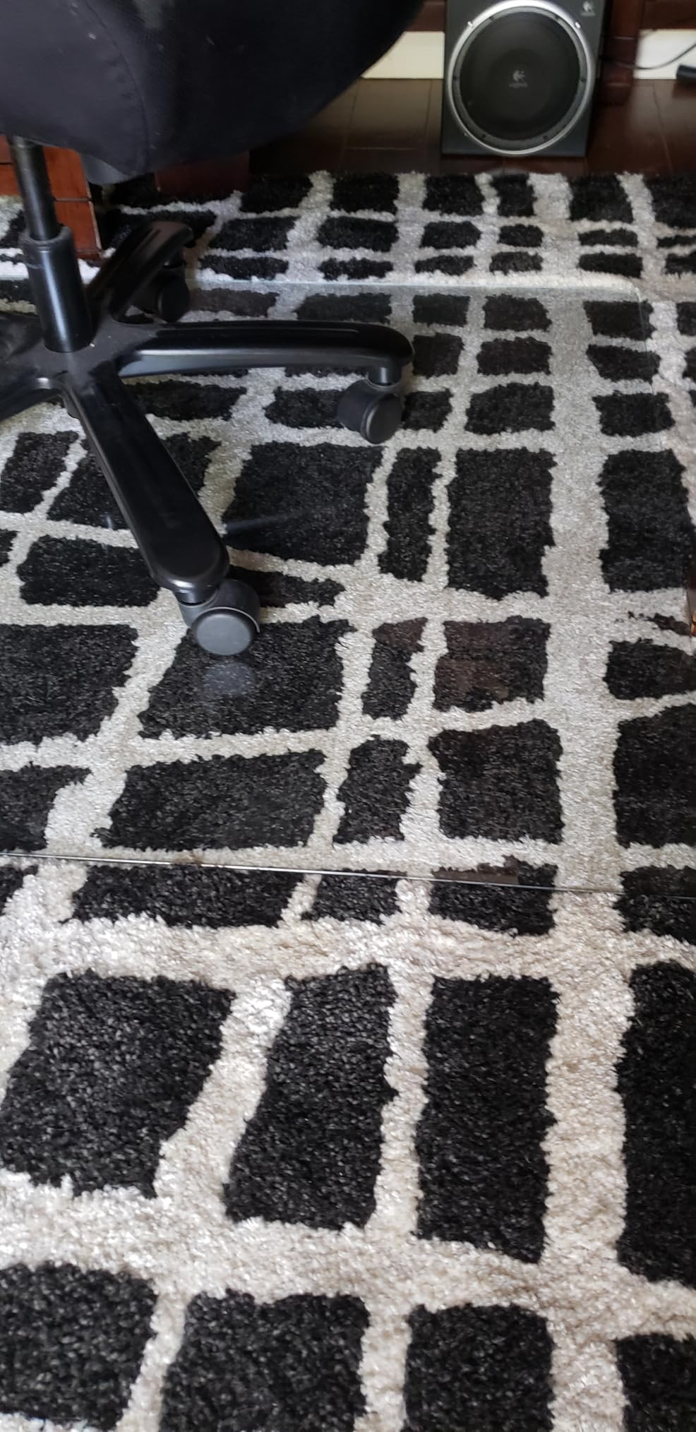 Tempered Glass Chair Mat for Hardwood Floor, 32