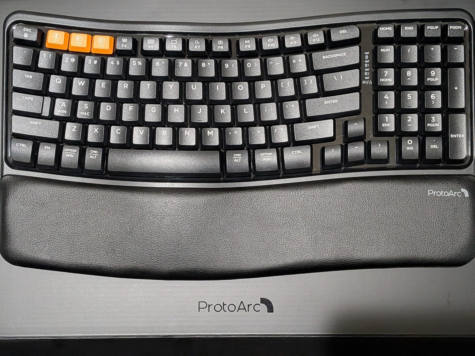ProtoArc EKM02 Wave Keys Ergonomic Wireless Keyboard and Mouse, Black | Bluetooth Keyboard with EM11 NL Ergonomic Vertical Mouse, Cushioned Palm Rest, Multi-Device, Rechargeable, for Windows, Mac customer photo 1