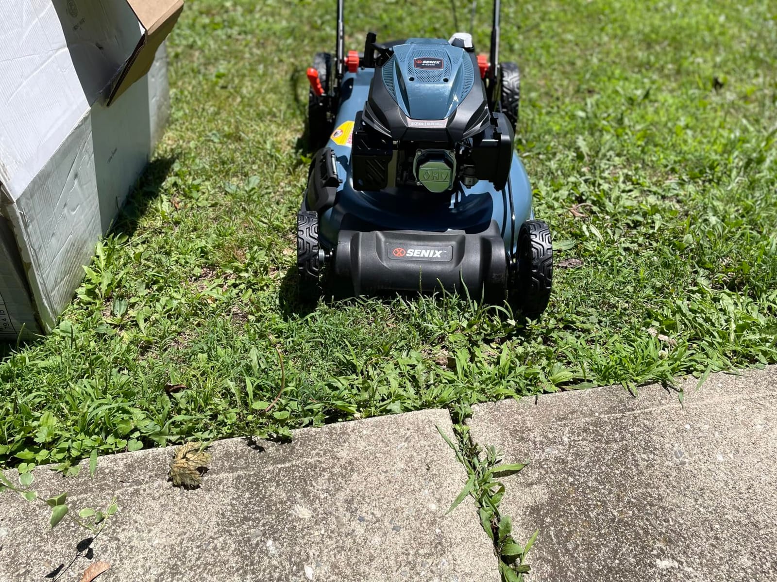 SENIX 22 Inch 3-in-1 Gas Lawn Mower, 201cc Rear Wheel Single Speed Self-Propelled Mower, 4-Cycle Engine, Steel Deck, Mulching, Bagging, Discharging, 6-Position Cutting Height Adjustable, for Yard customer photo 2