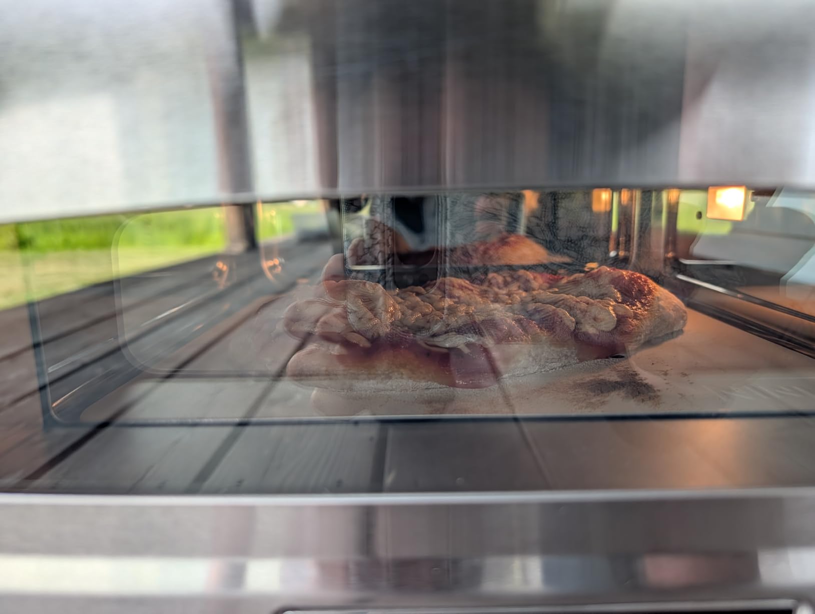 Ninja Artisan Outdoor Pizza Oven, 12-inch, 3-minute Pizza, Neapolitan, Thin Crust, New York Chicago, Custom, 700F Max Temperature, Electric Heat, Bake, Broil, Proof, Warm, Blue, MO201BL1 customer photo 1