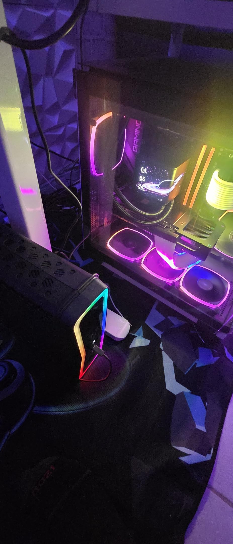 CyberPower GX150C2-E Gaming UPS Battery Backup and Surge Protector | 1500VA/1000W, RGB Lighting, 13 Outlets, USB-C Charging, UL Certified customer photo 2