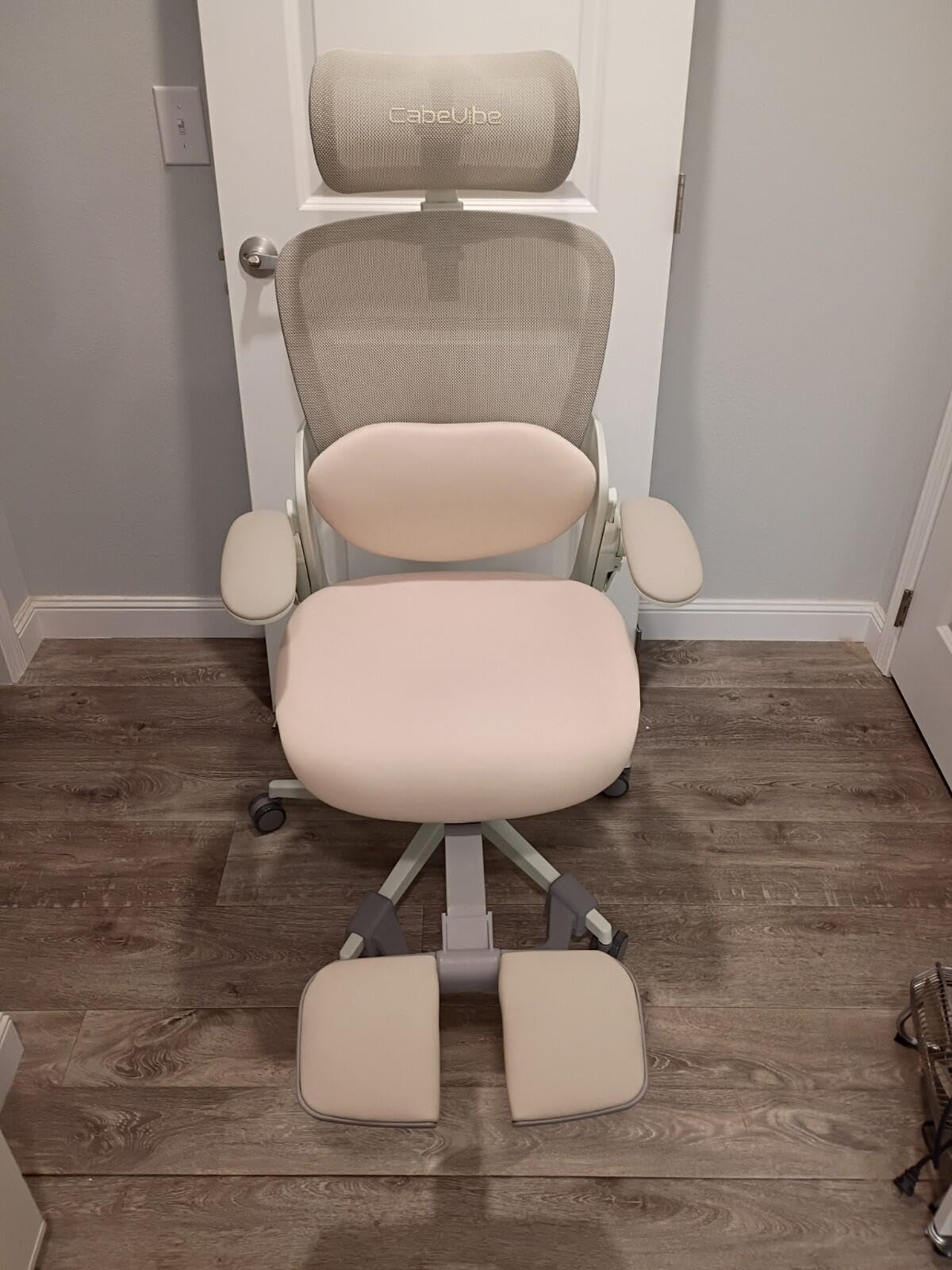 CabLady S2 Petite Office Chair for Women & Small Frames | 330lb Capacity, 4D Adjustable Lumbar/ Headrest, Flip-Up Arms & Footrest, Ergonomic Desk Chair customer photo 2