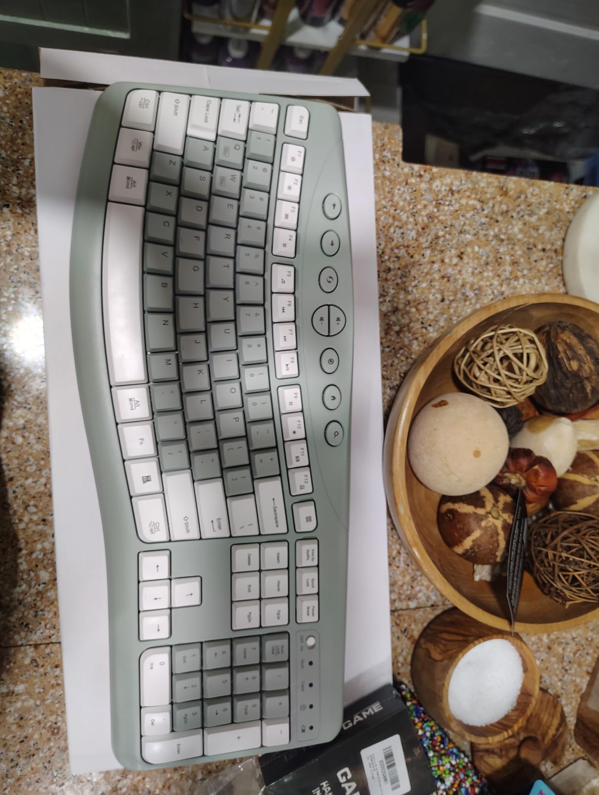 Wireless Keyboard and Mouse Combo Silent Ergonomic Curved Design for Office customer photo 1