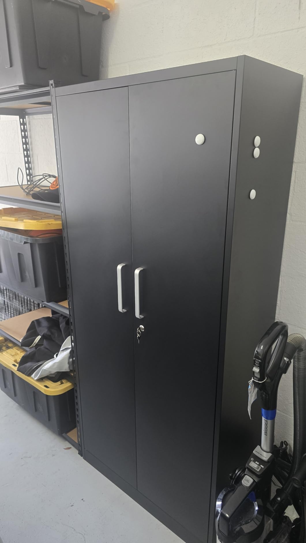 Metal Storage Cabinet with Locking Doors, 71