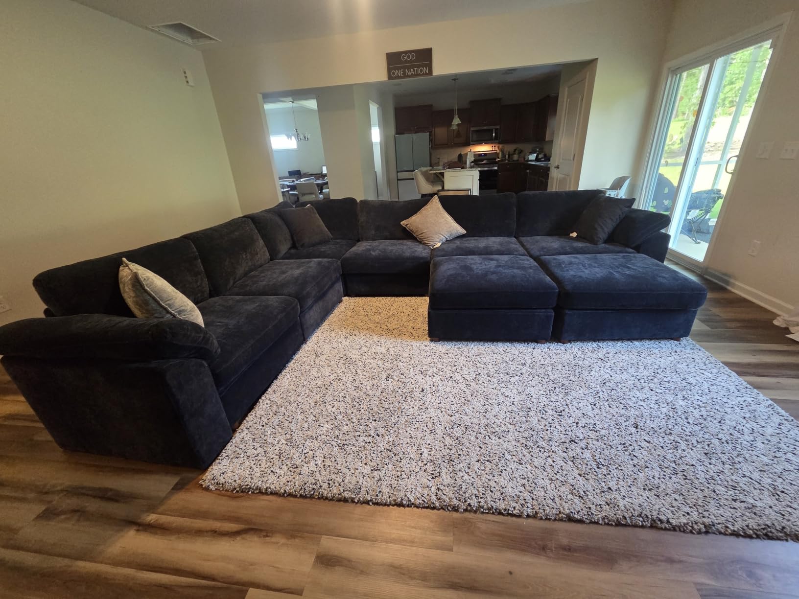 EASE MOOSE Sectional Modular Sofa, Oversized L Shape Sectional Couch Wide Deep Seat Sectional Sofa, Comfortable White Modular Sofa customer photo 2
