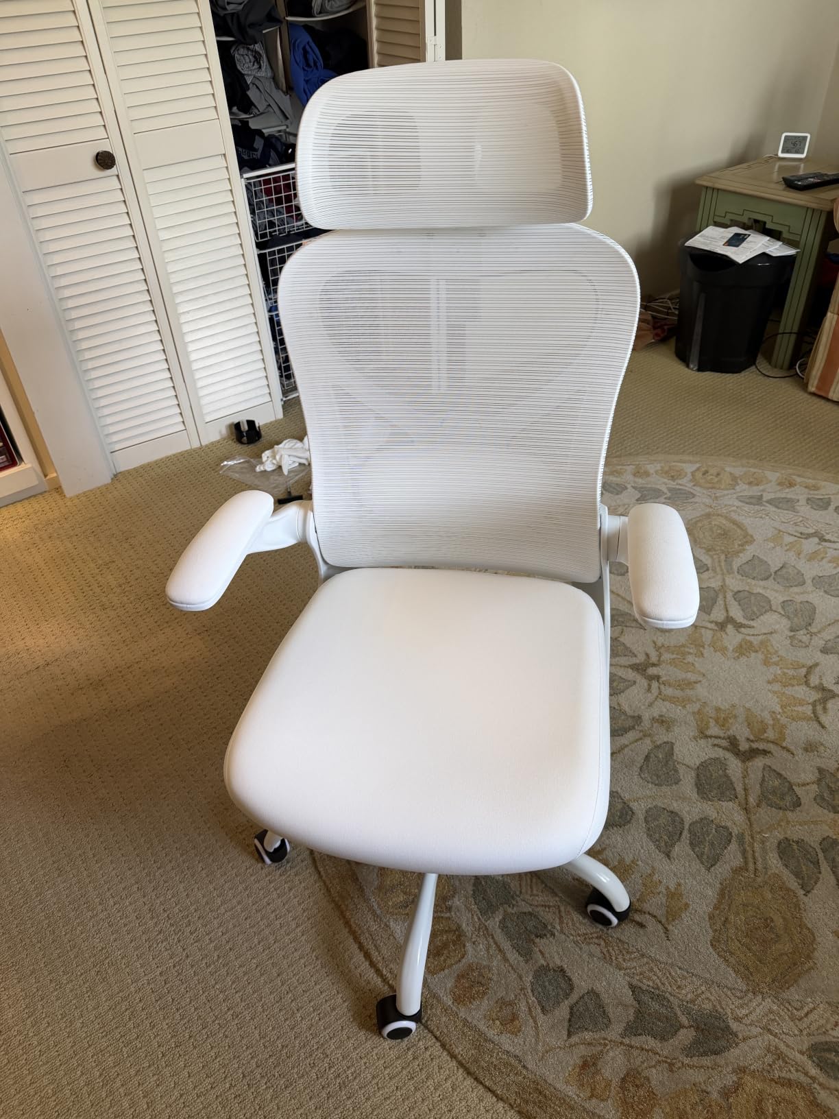 CASASIO Ergonomic Office Chair for Long Hours - Back & Neck Pain Relief, Virgin Foam Seat, 3D Adjustable Headrest, 2D Lumbar, Flip-Up Arms, Gray/Silver customer photo 1