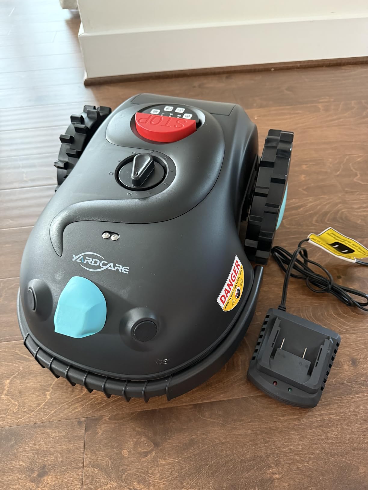YARDCARE V100 Robot Lawn Mower with HD Vision Navigation, Smart Obstacle Detection, Collision Sensors, Adjustable Cutting Height, Low-Noise Operation-Perfect for Small Lawns up to 1,600 sq ft. customer photo 2