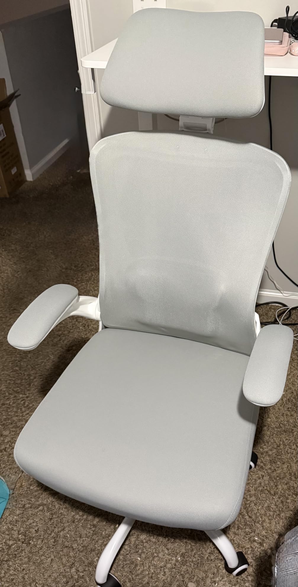 Zeonsit Ergonomic Office Chair for Long Hours, Padded Lumbar Support for Lower Back Relief, 330 lb Capacity, Comfortable Computer Desk Chair for Home Office customer photo 1