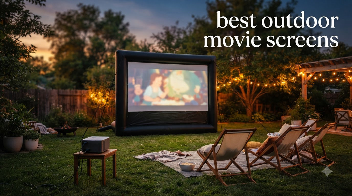 best outdoor movie screens
