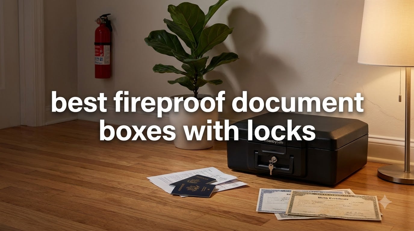 best fireproof document boxes with locks