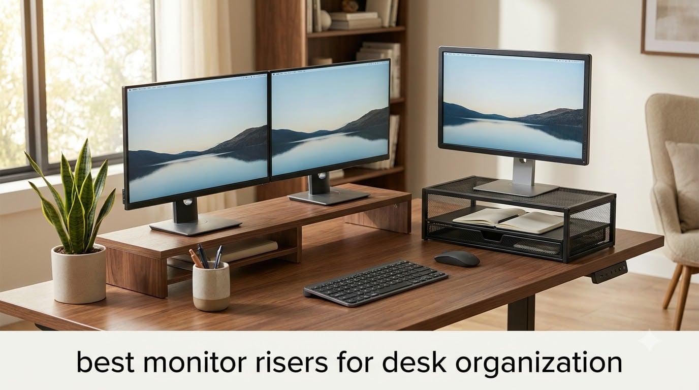 best monitor risers for desk organization