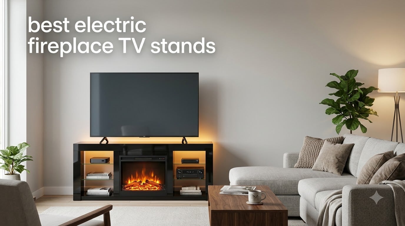 best electric fireplace TV stands