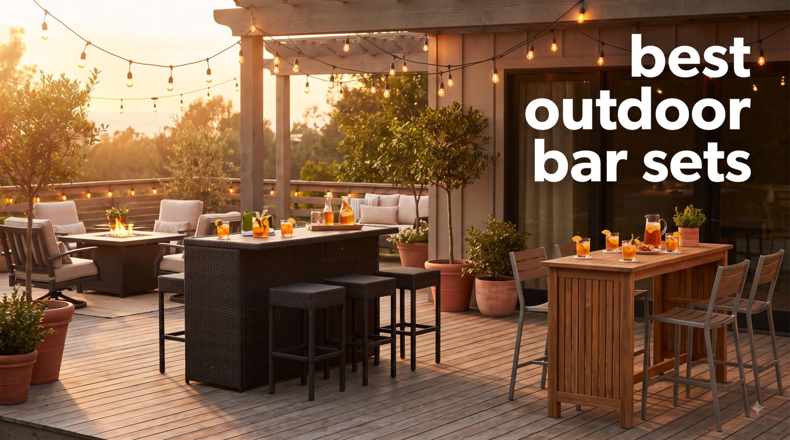 best outdoor bar sets