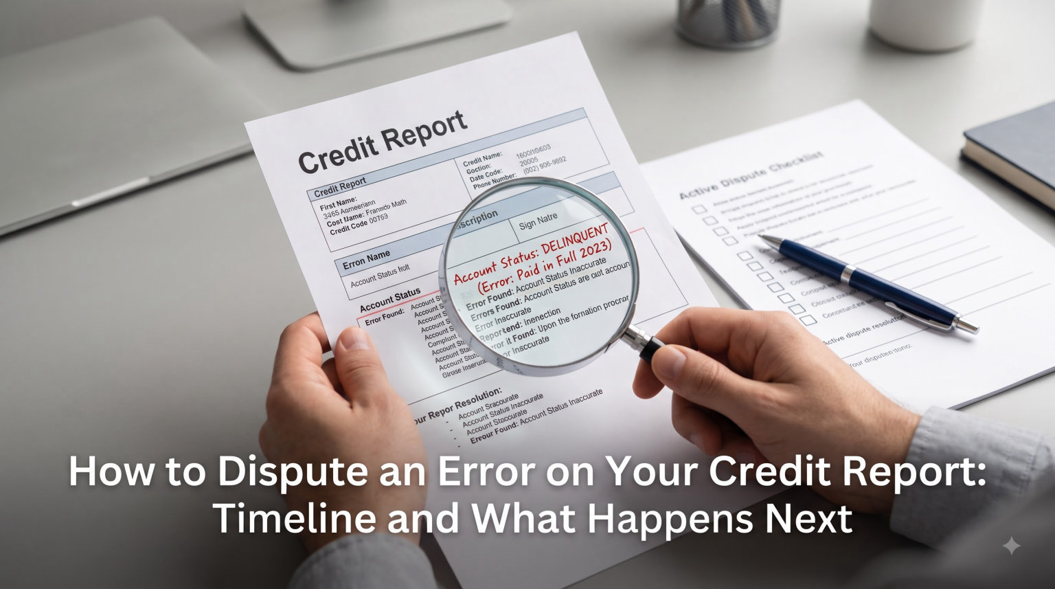 How to Dispute an Error on Your Credit Report: Timeline and What Happens Next