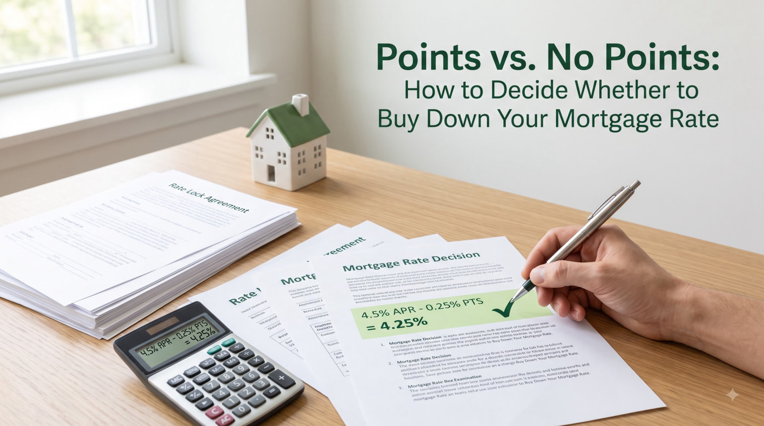 Points vs. No Points: How to Decide Whether to Buy Down Your Mortgage Rate