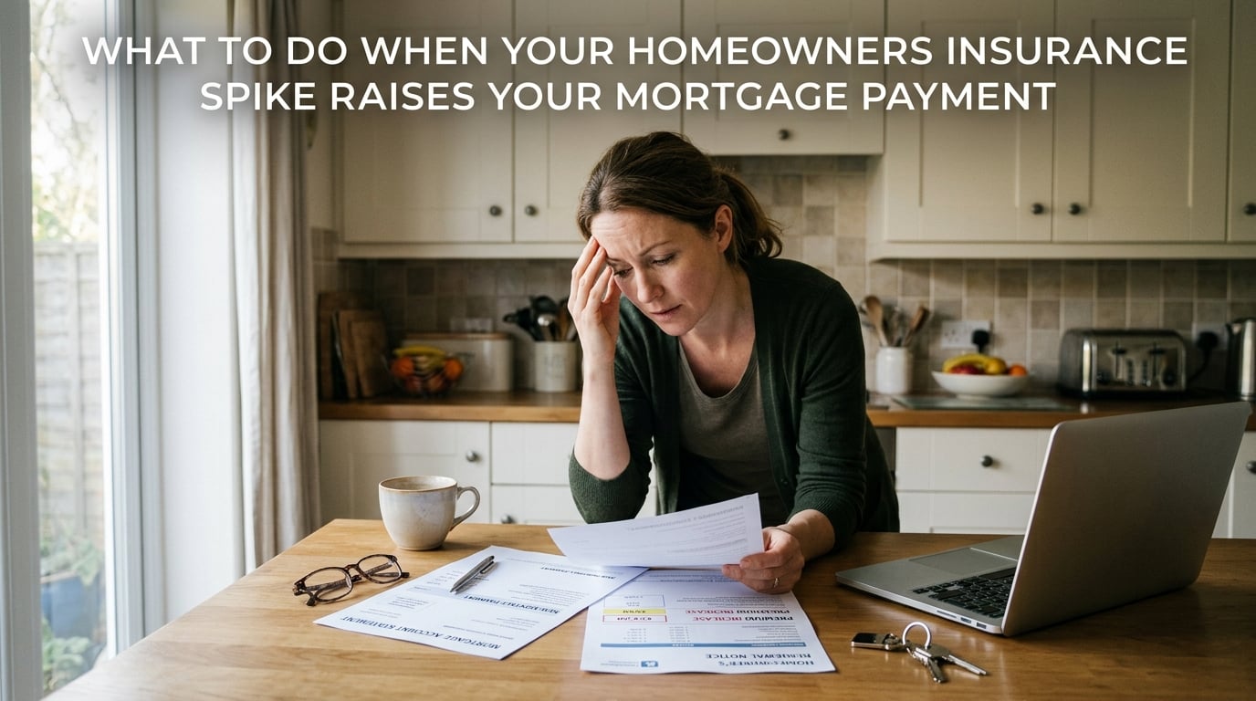 What to Do When Your Homeowners Insurance Spike Raises Your Mortgage Payment