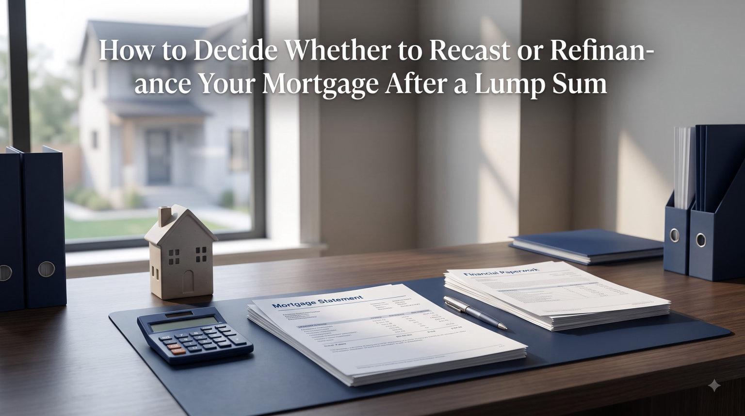 How to Decide Whether to Recast or Refinance Your Mortgage After a Lump Sum