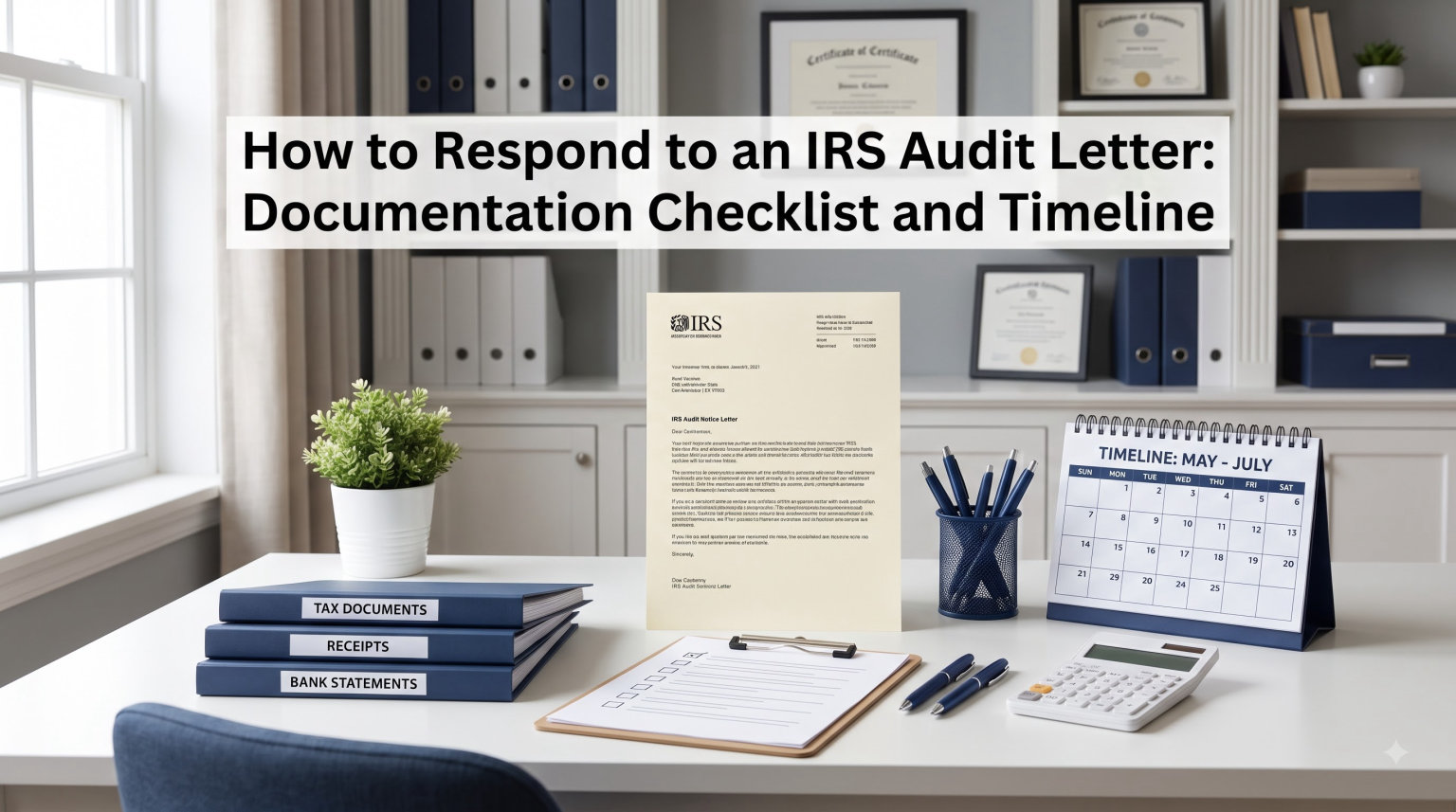 How to Respond to an IRS Audit Letter: Documentation Checklist and Timeline