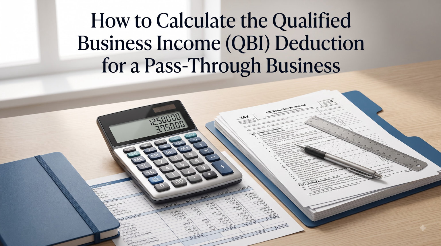 How to Calculate the Qualified Business Income (QBI) Deduction for a Pass-Through Business