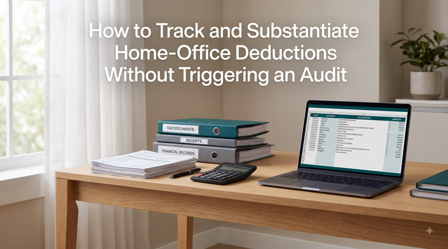 How to Track and Substantiate Home-Office Deductions Without Triggering an Audit