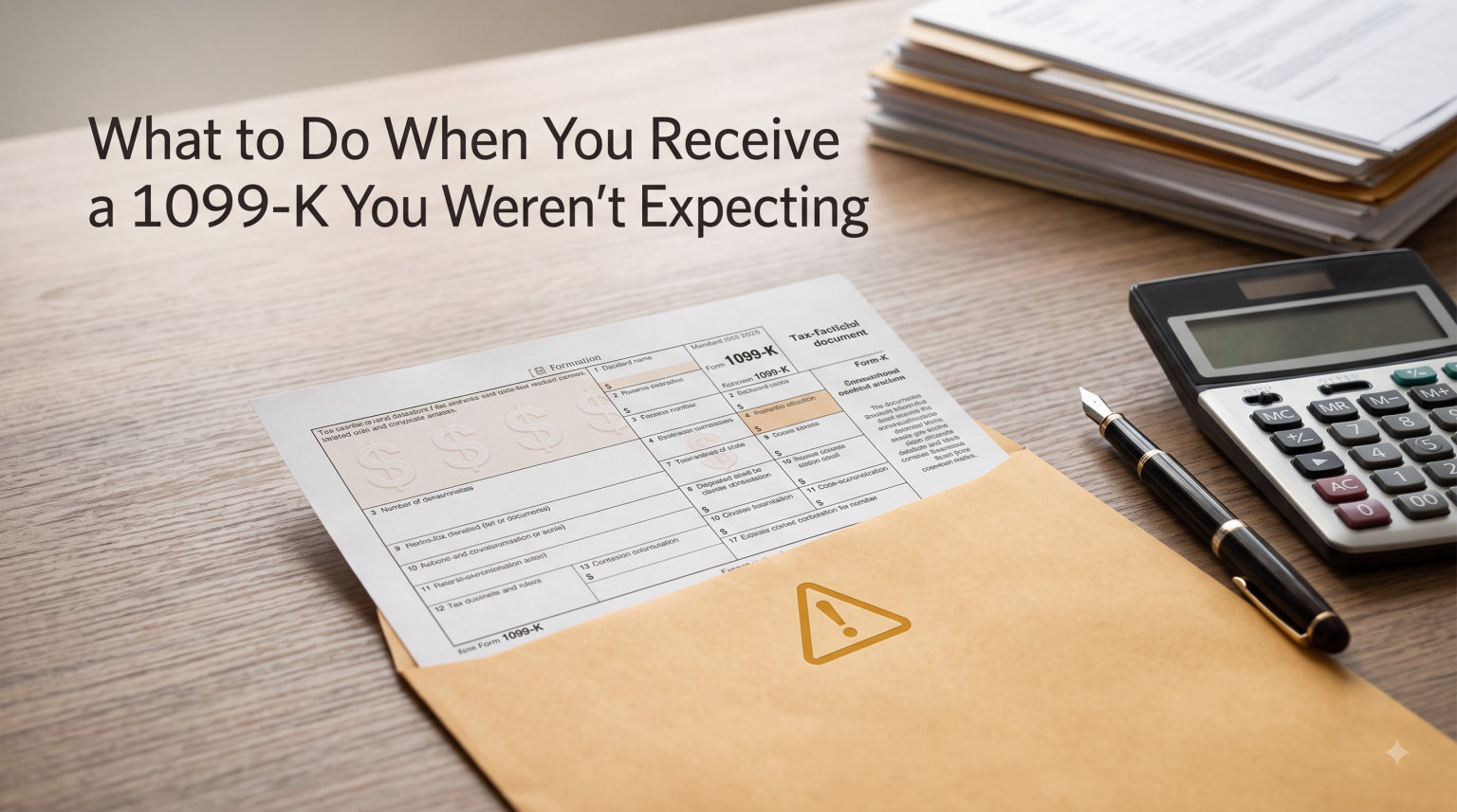 What to Do When You Receive a 1099-K You Weren't Expecting