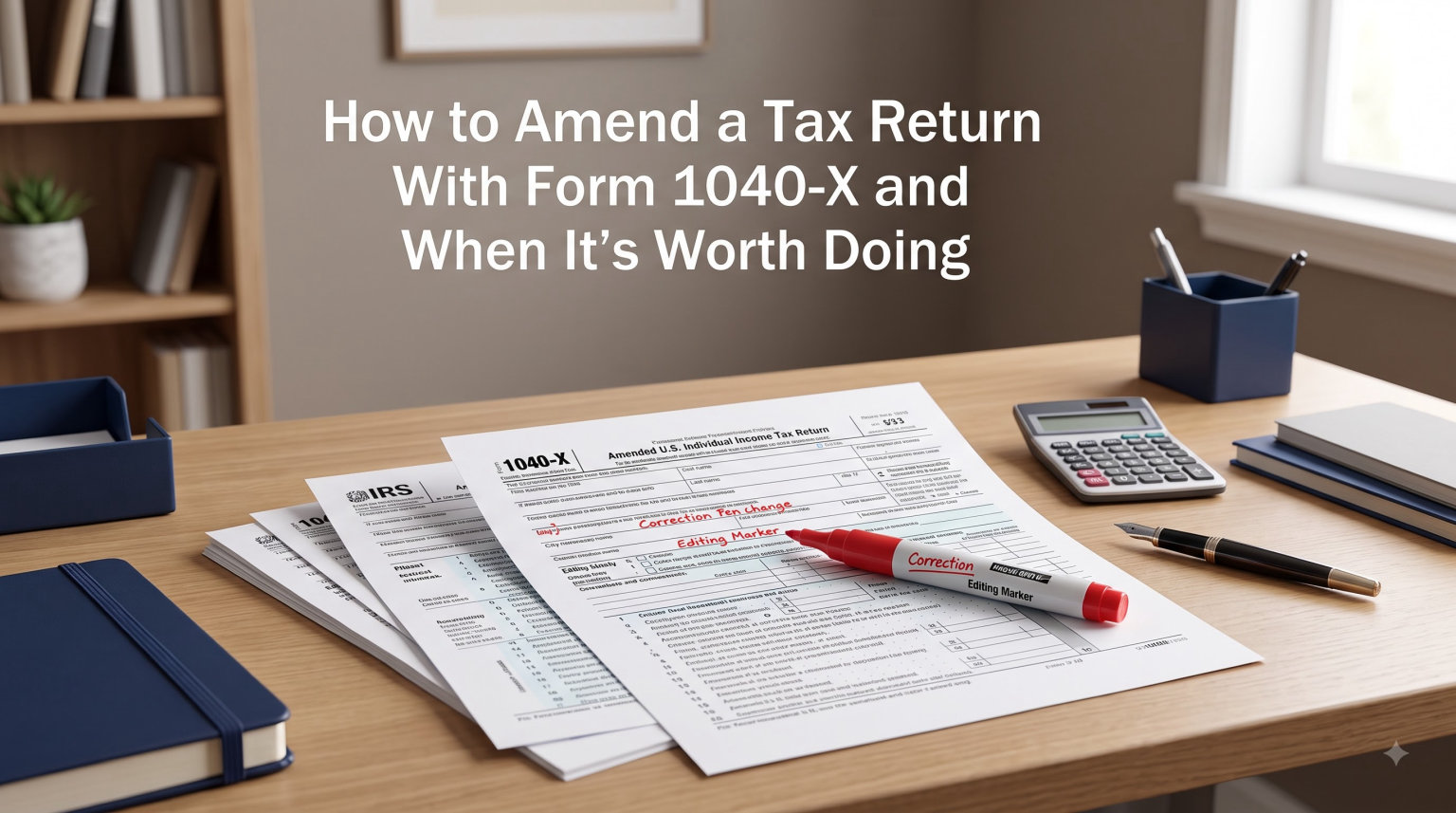 How to Amend a Tax Return With Form 1040-X and When It's Worth Doing