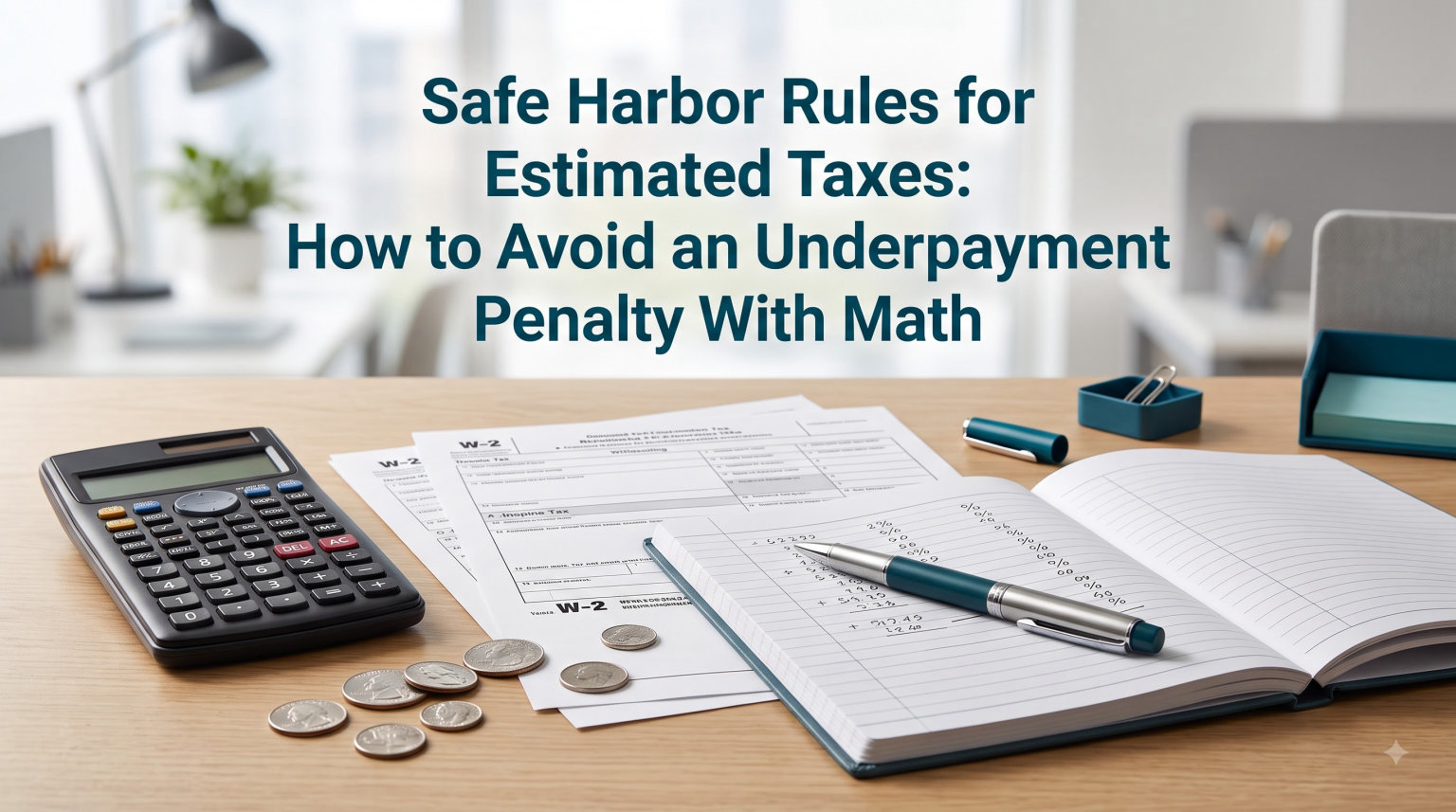 Safe Harbor Rules for Estimated Taxes: How to Avoid an Underpayment Penalty With Math