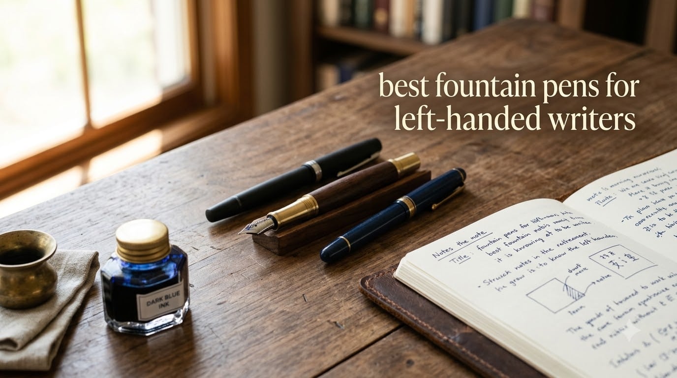 best fountain pens for left-handed writers