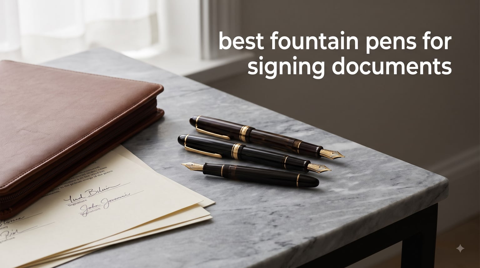 best fountain pens for signing documents