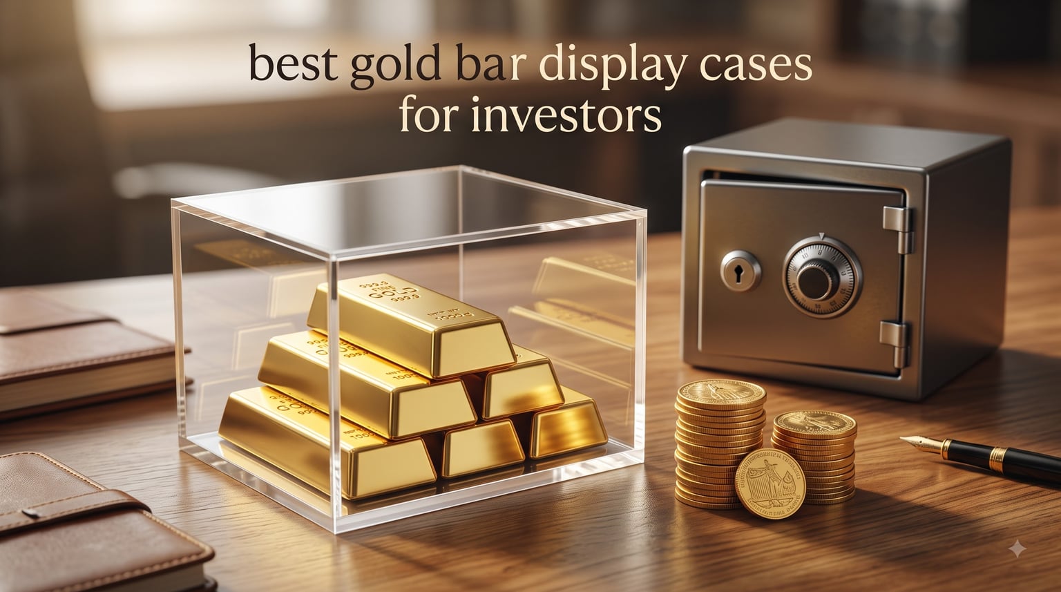 best gold bar display cases for investors