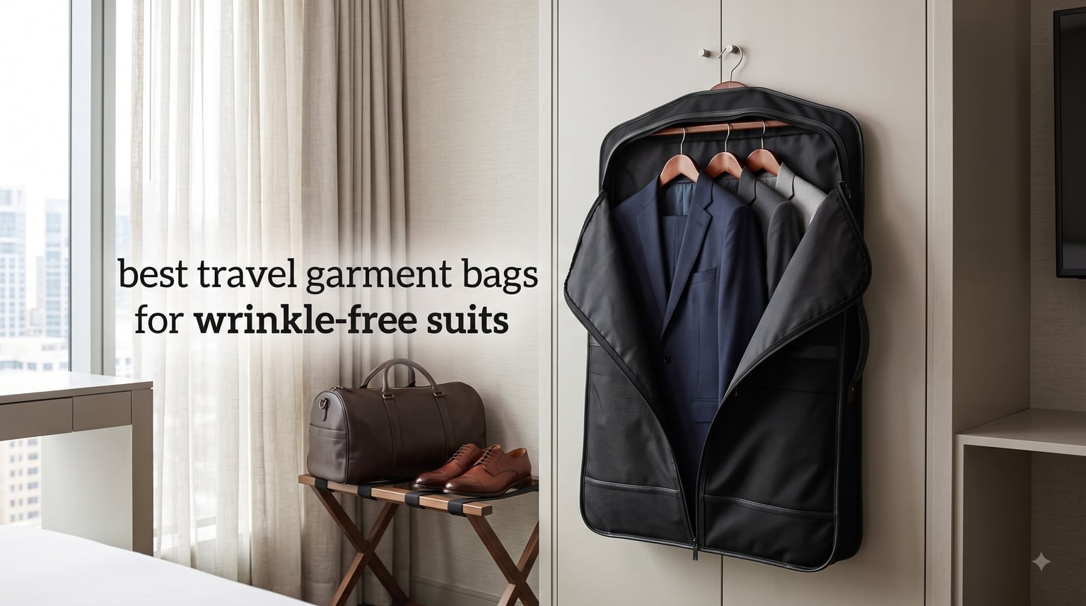 best travel garment bags for wrinkle-free suits