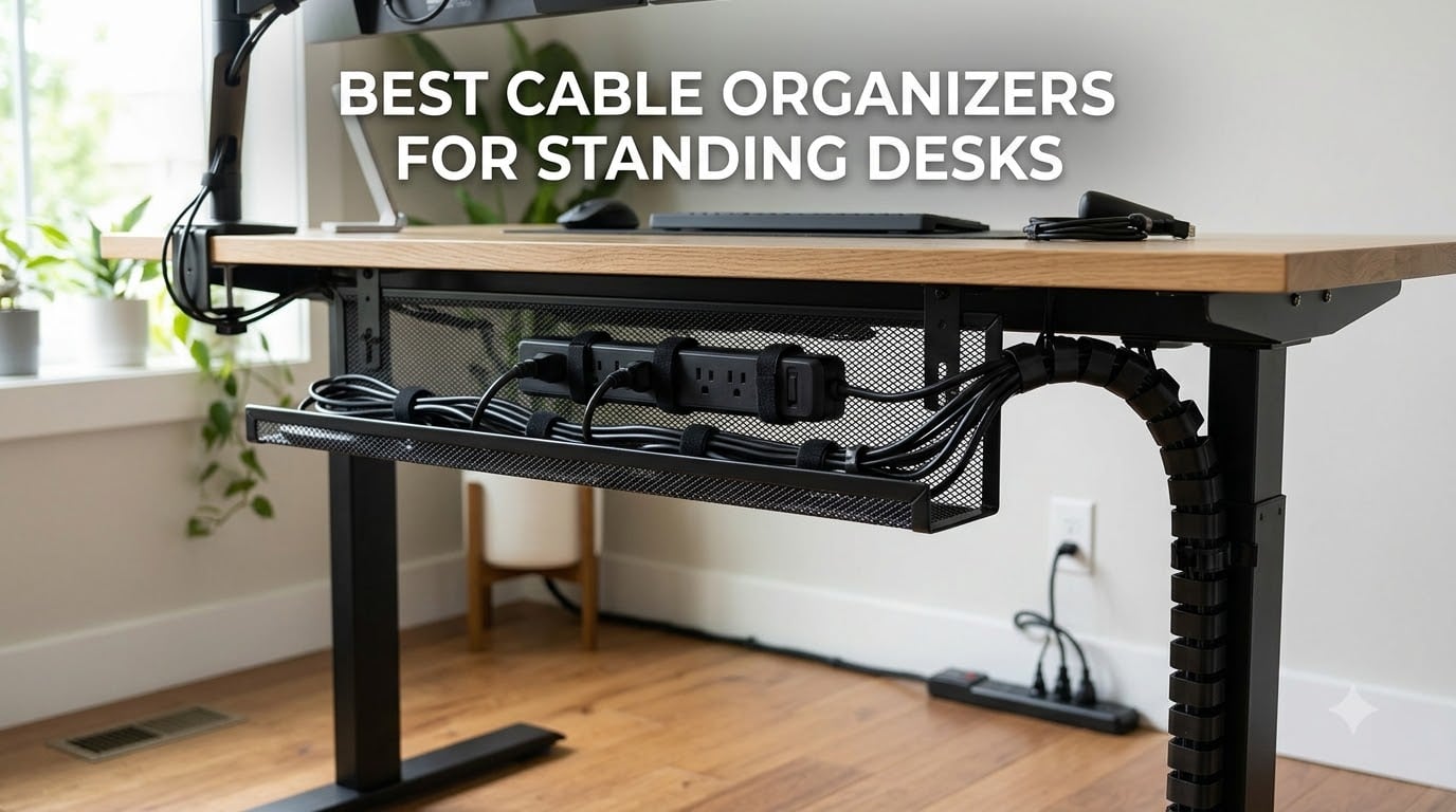 best cable organizers for standing desks
