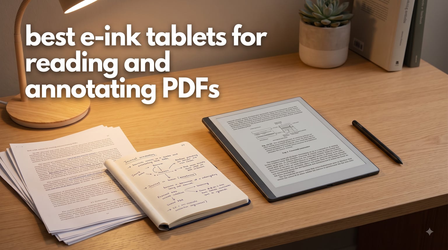 best e-ink tablets for reading and annotating PDFs