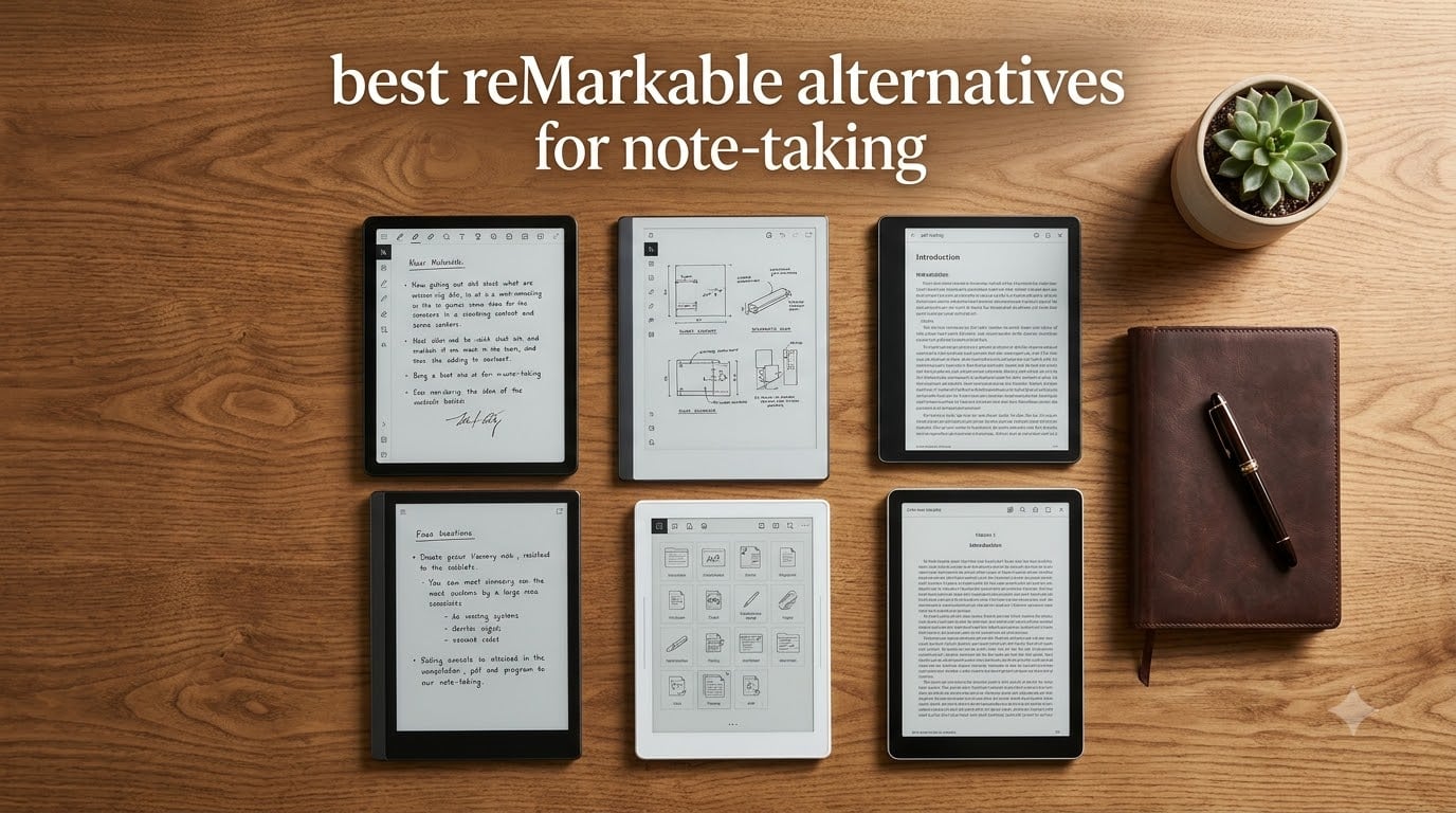best reMarkable alternatives for note-taking