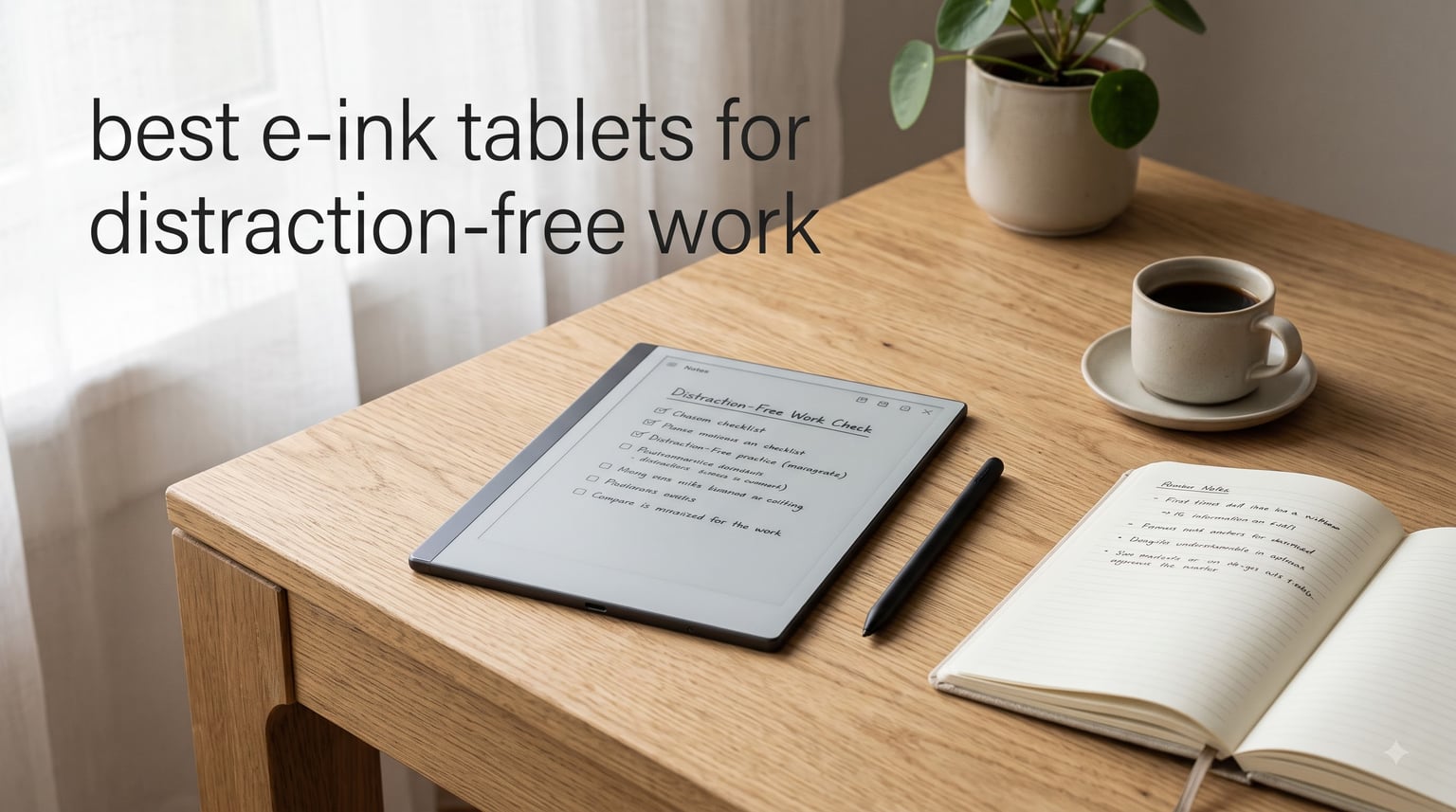 best e-ink tablets for distraction-free work