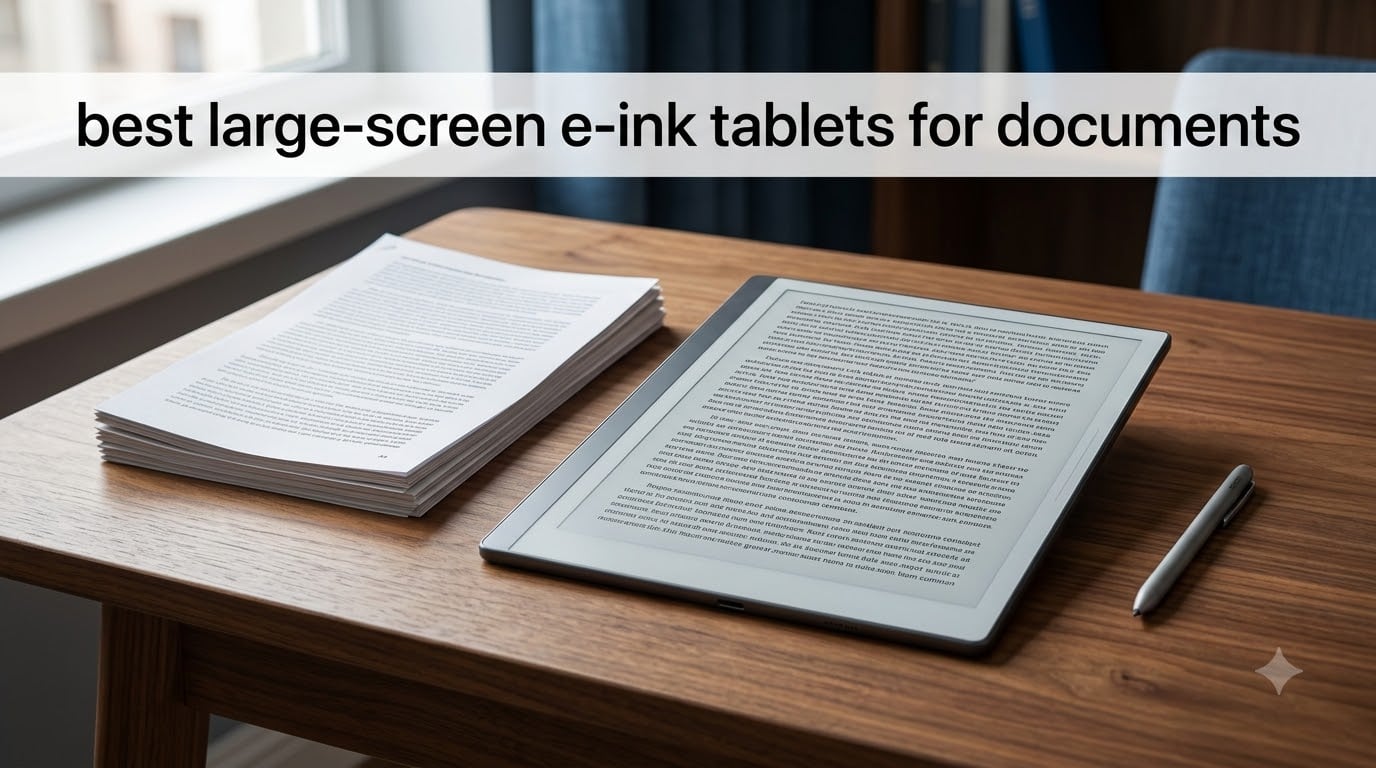 best large-screen e-ink tablets for documents