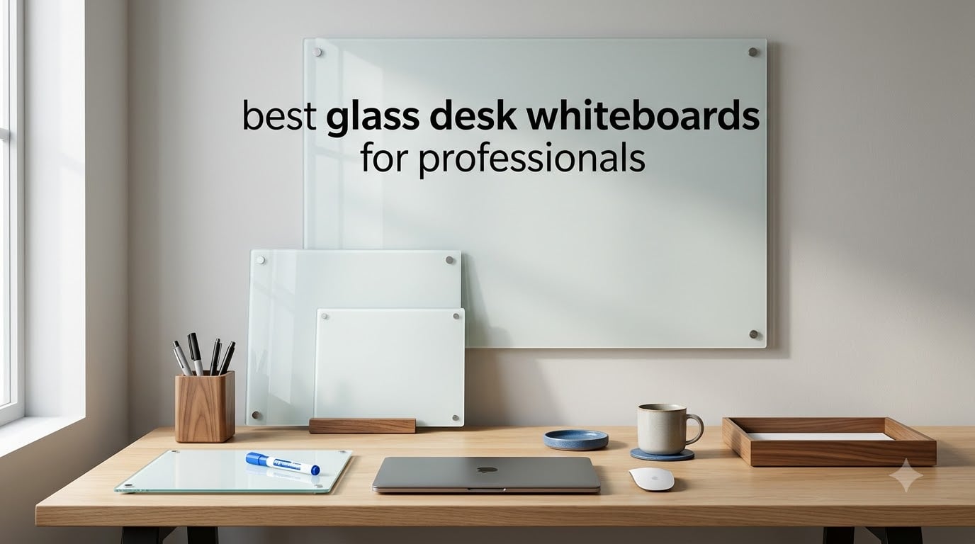best glass desk whiteboards for professionals