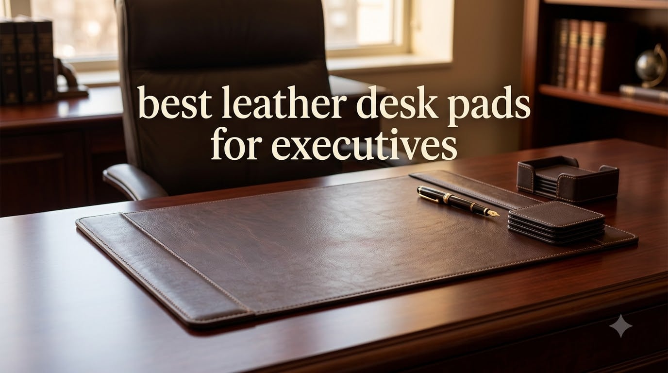 best leather desk pads for executives