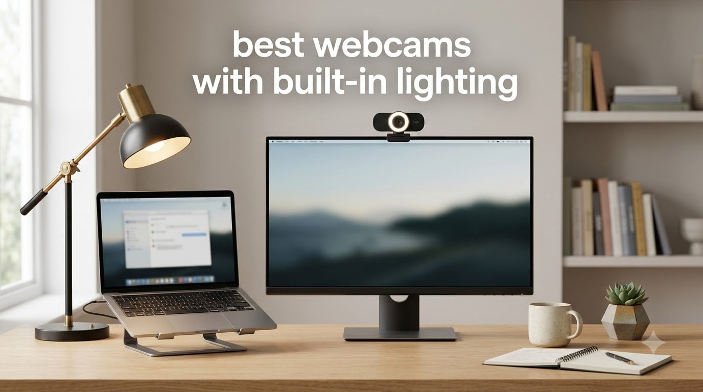 best webcams with built-in lighting