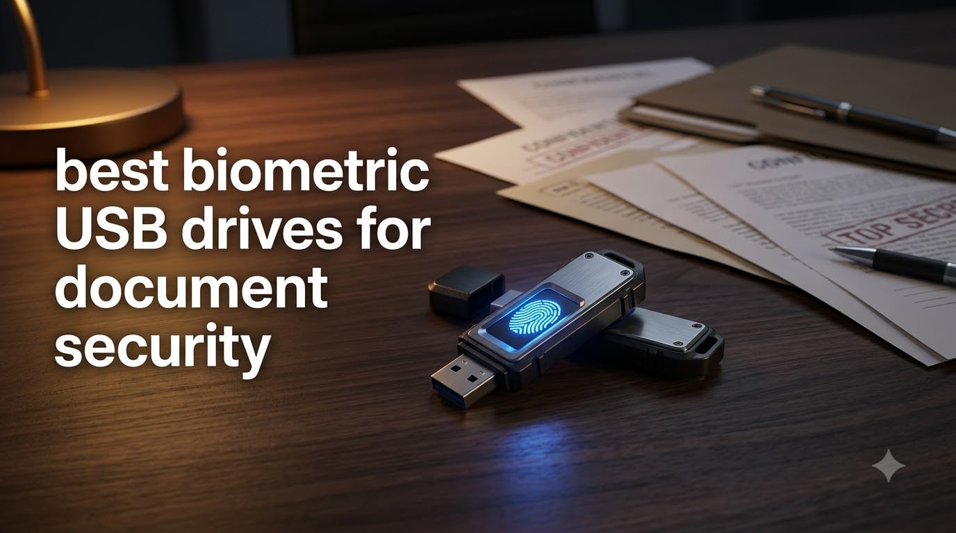best biometric USB drives for document security