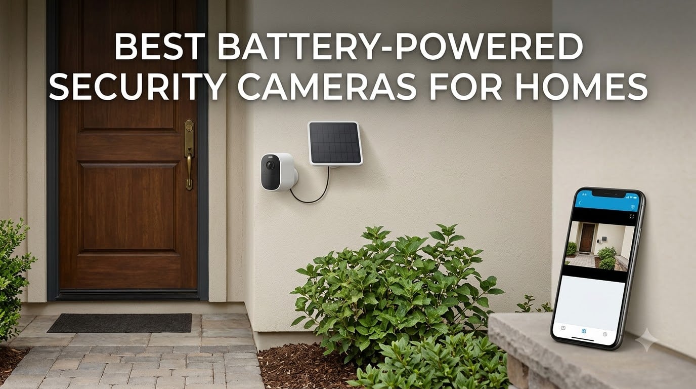 best battery-powered security cameras for homes