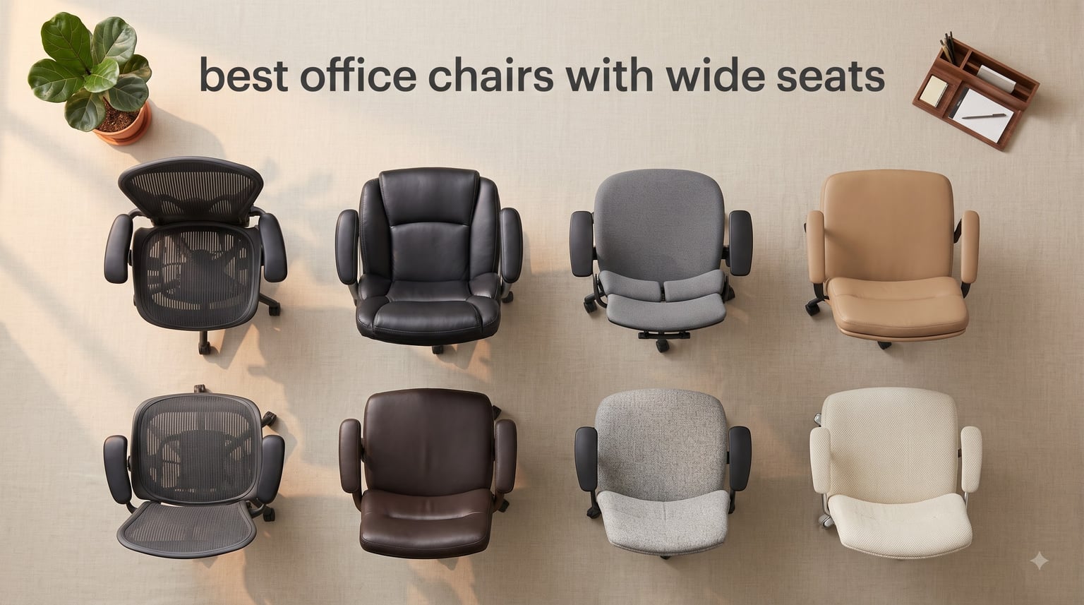 best office chairs with wide seats
