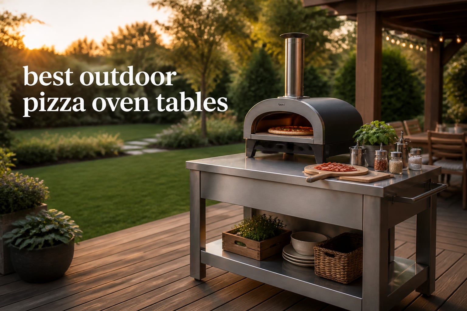 best outdoor pizza oven tables