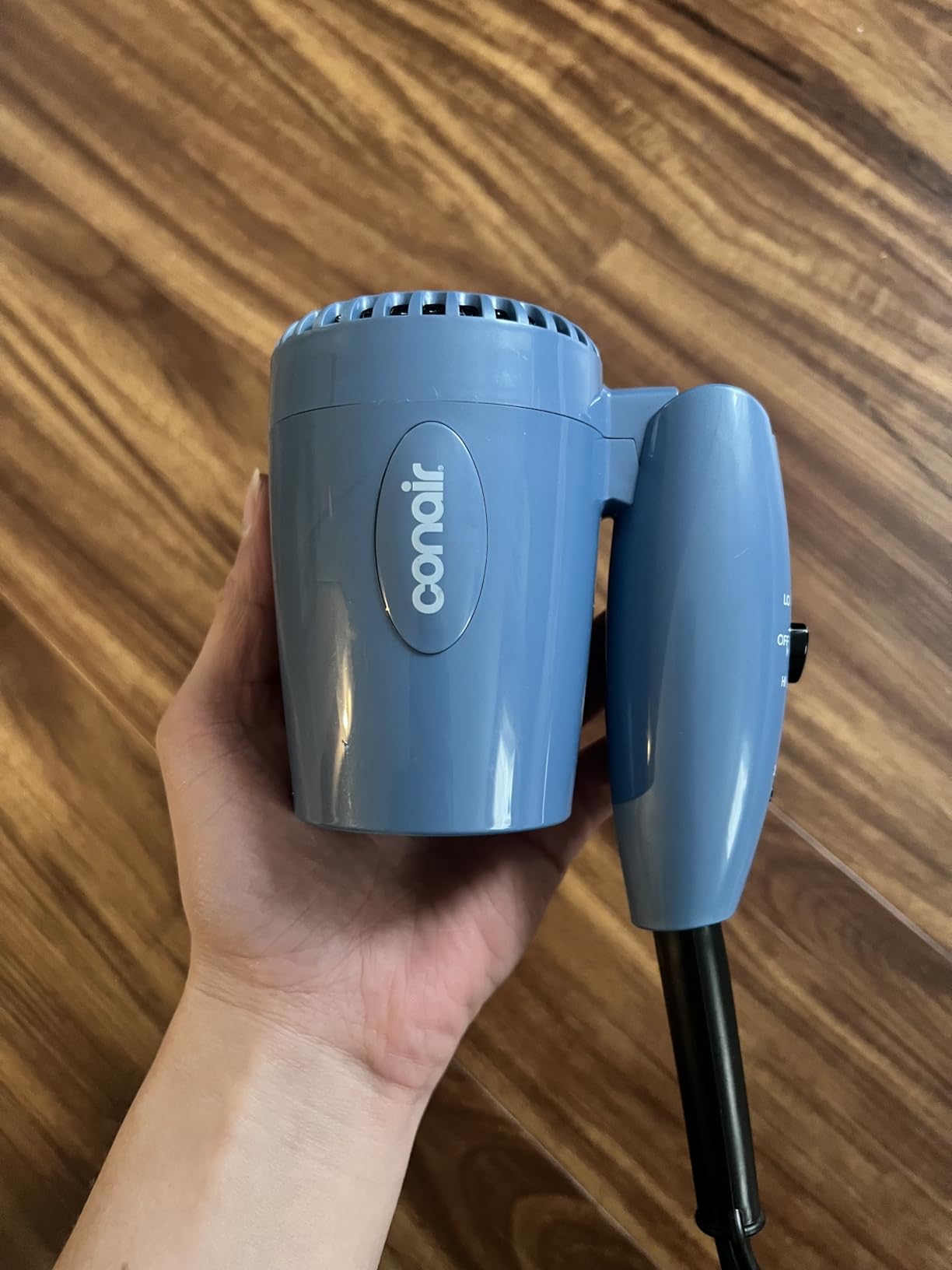 Conair Dual Voltage Hair Dryer, Compact Folding Handle Design, 1600W customer photo 1