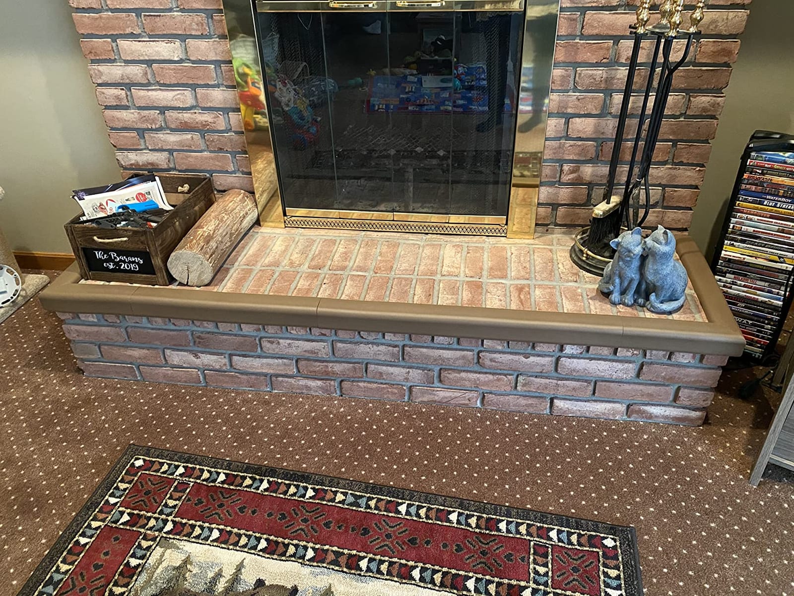 Cardinal Gates KEPK Large Fireplace Hearth Pad Kit, Taupe customer photo 1