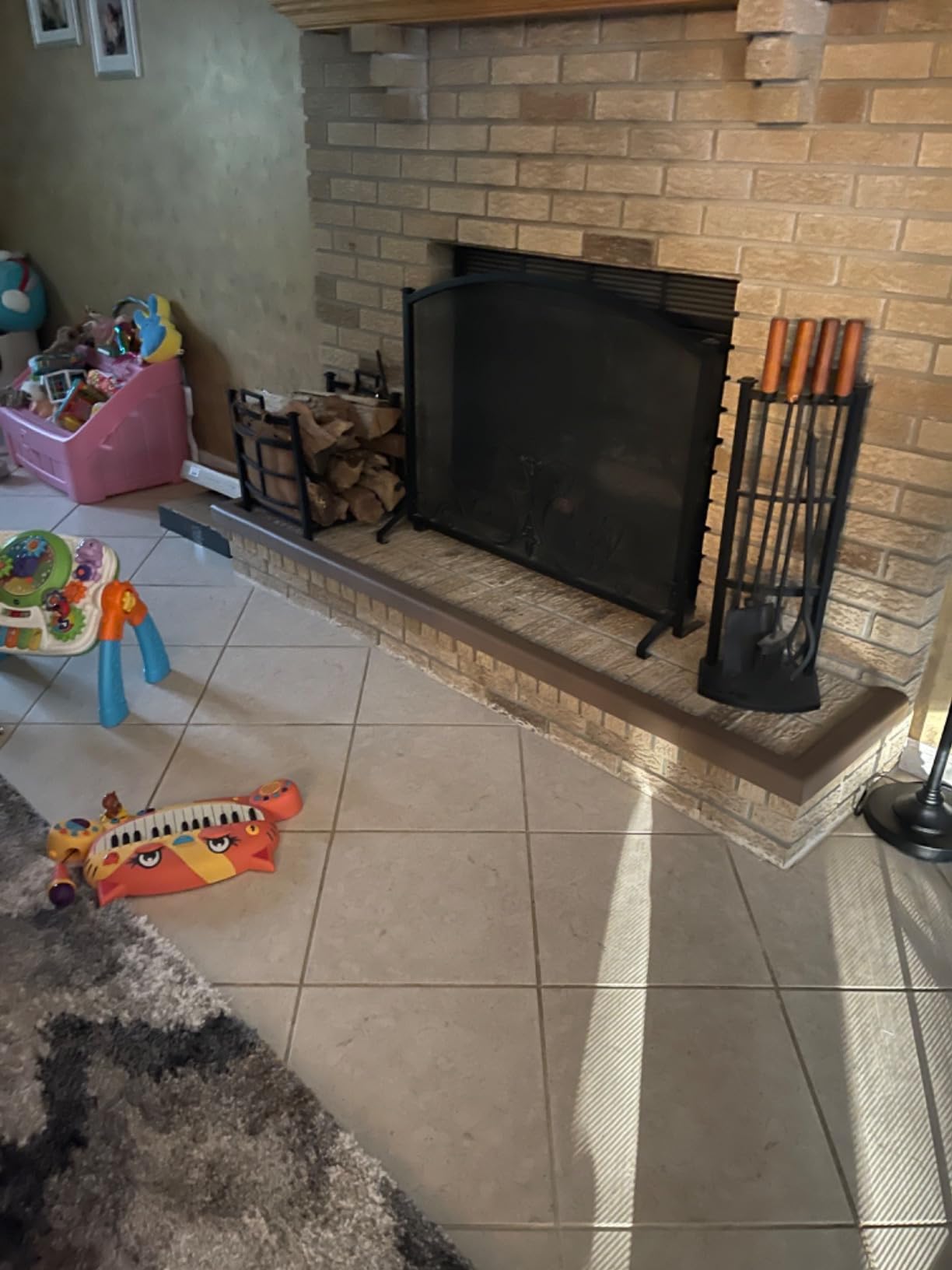 Cardinal Gates KEPK Large Fireplace Hearth Pad Kit, Taupe customer photo 2