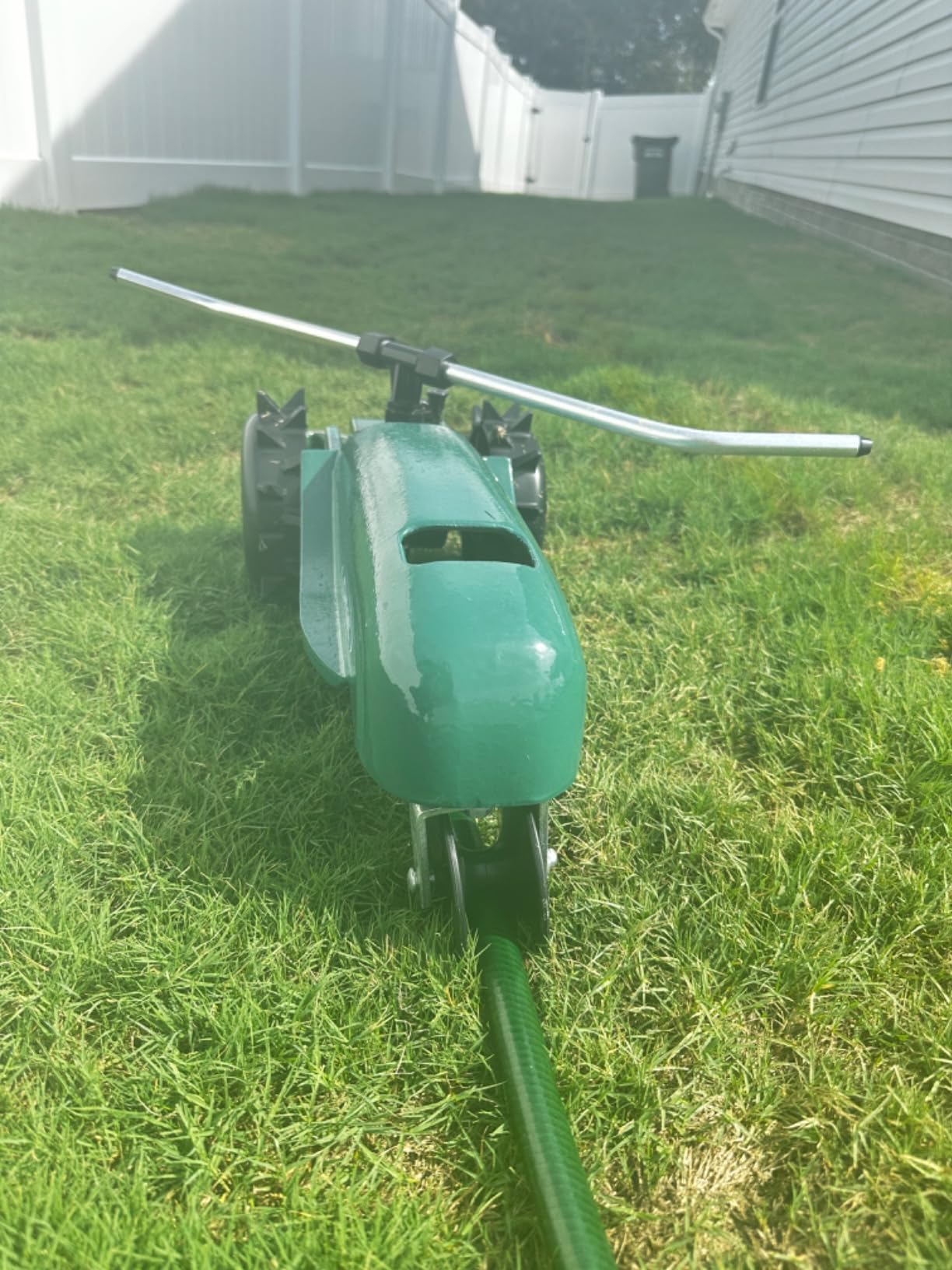 Orbit Traveling Tractor Water Sprinkler - Self-Propelled Traveling Sprinkler for Wide Lawn Coverage - Cast-Iron Body with Adjustable Coverage - Three-Speed - Automatic Shut Off - 58322 customer photo 1