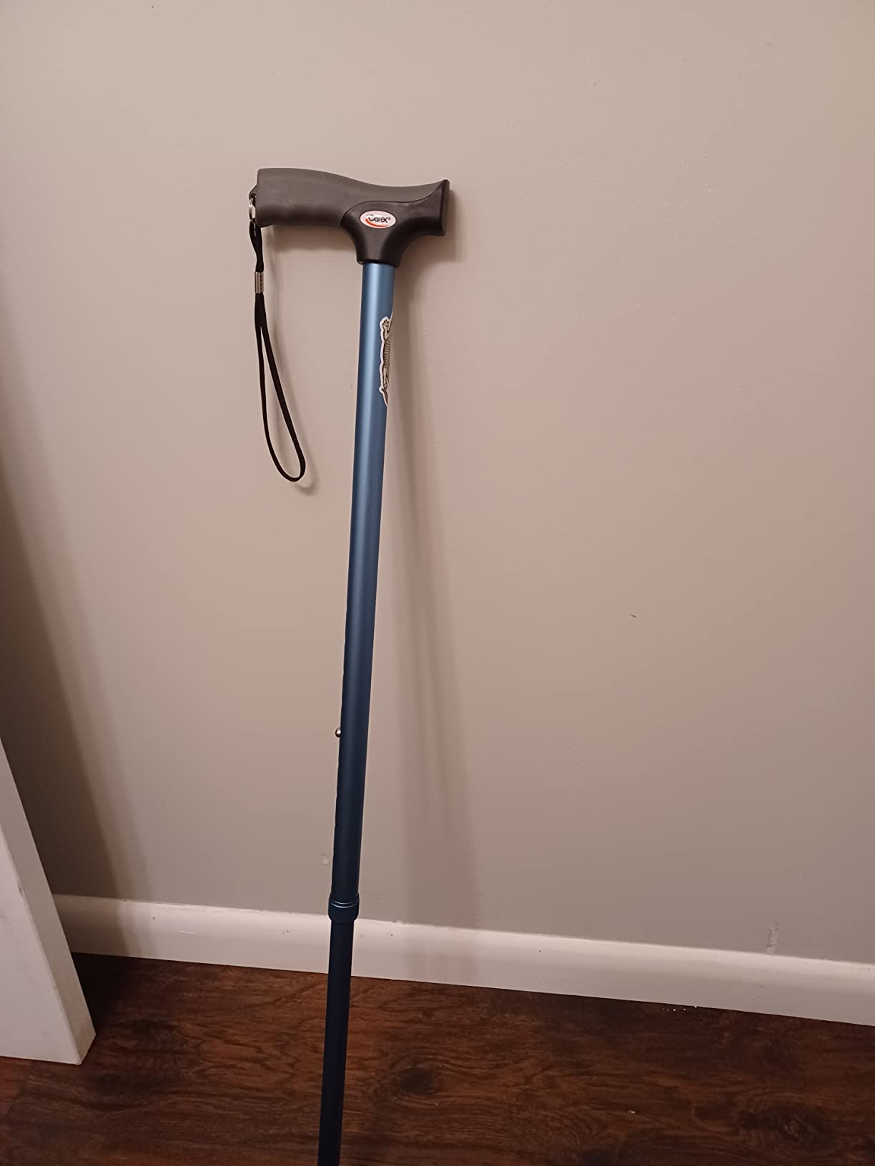 Carex Soft Grip Walking Cane with Strap, Anti-Slip Walking Cane for Easy Maneuvering, Walk Stick for Seniors & Adults with Added Support and Adjustable for Balance, Supports up to 250 lbs customer photo 1