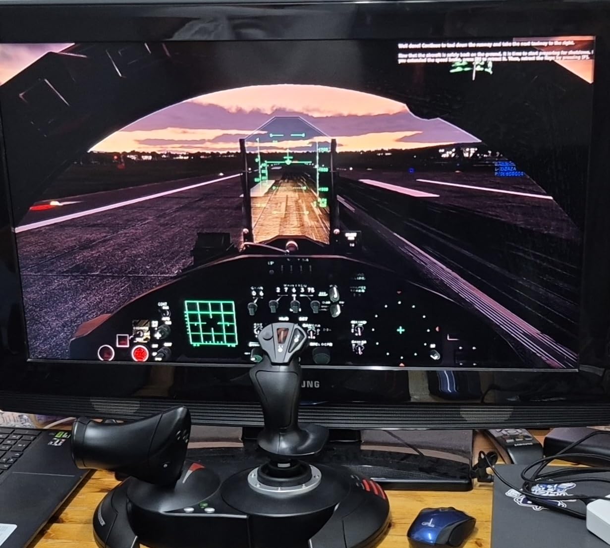 Thrustmaster T-Flight Hotas X USB Flight Sim Stick & Throttle - PC | Detachable design, adjustable resistance, 12 programmable buttons, 5 axes, dual rudder control, preset memory, ergonomic customer photo 2